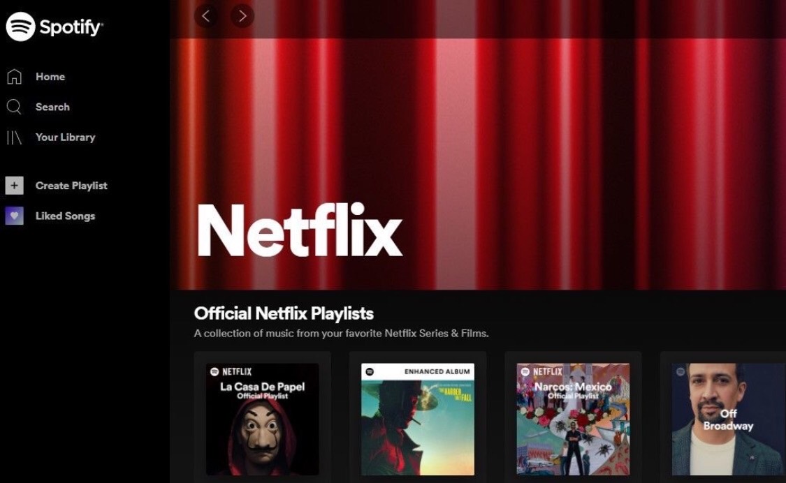 Spotify Hadirkan “Netflix Hub” Untuk Soundtrack dan Menampilkan Musik serta Podcast