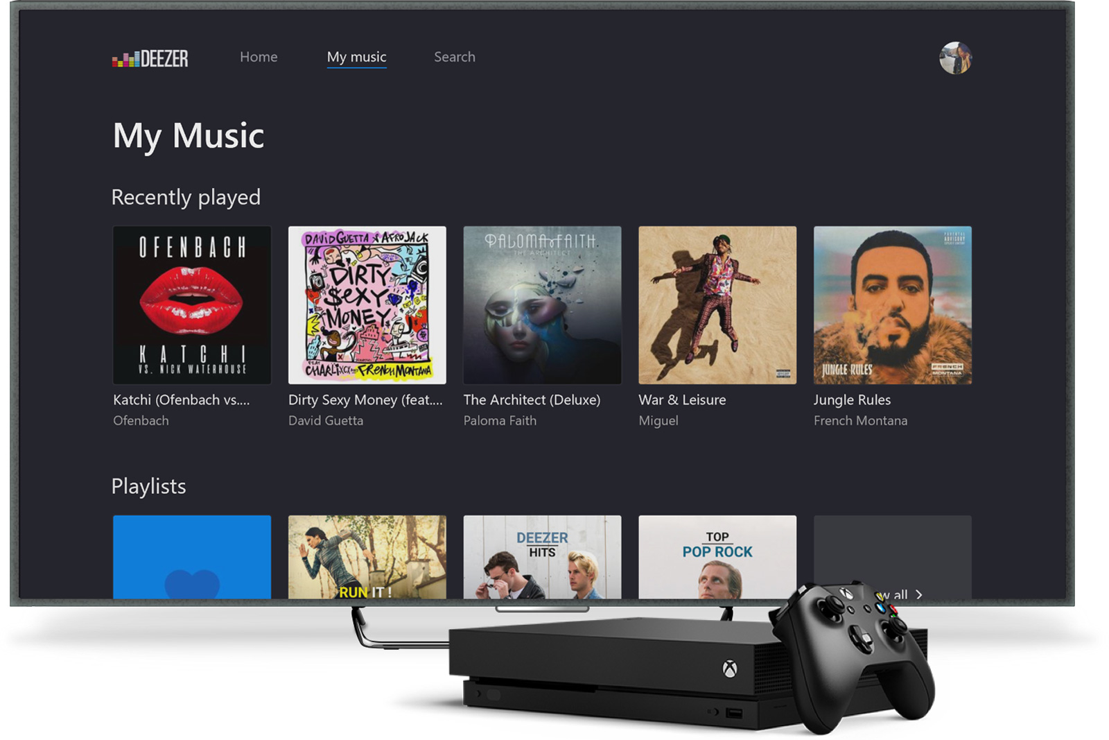 Deezer Mendarat di Xbox One