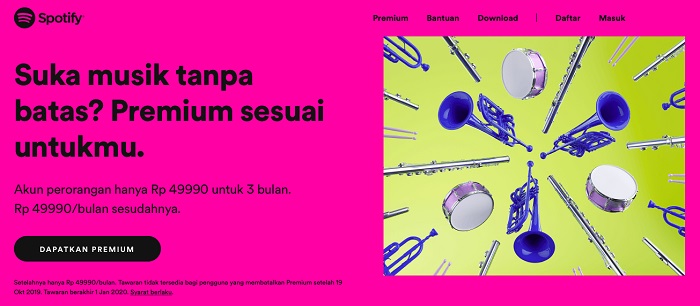 Spotify Tawarkan Paket Premium Murah Akhir Tahun