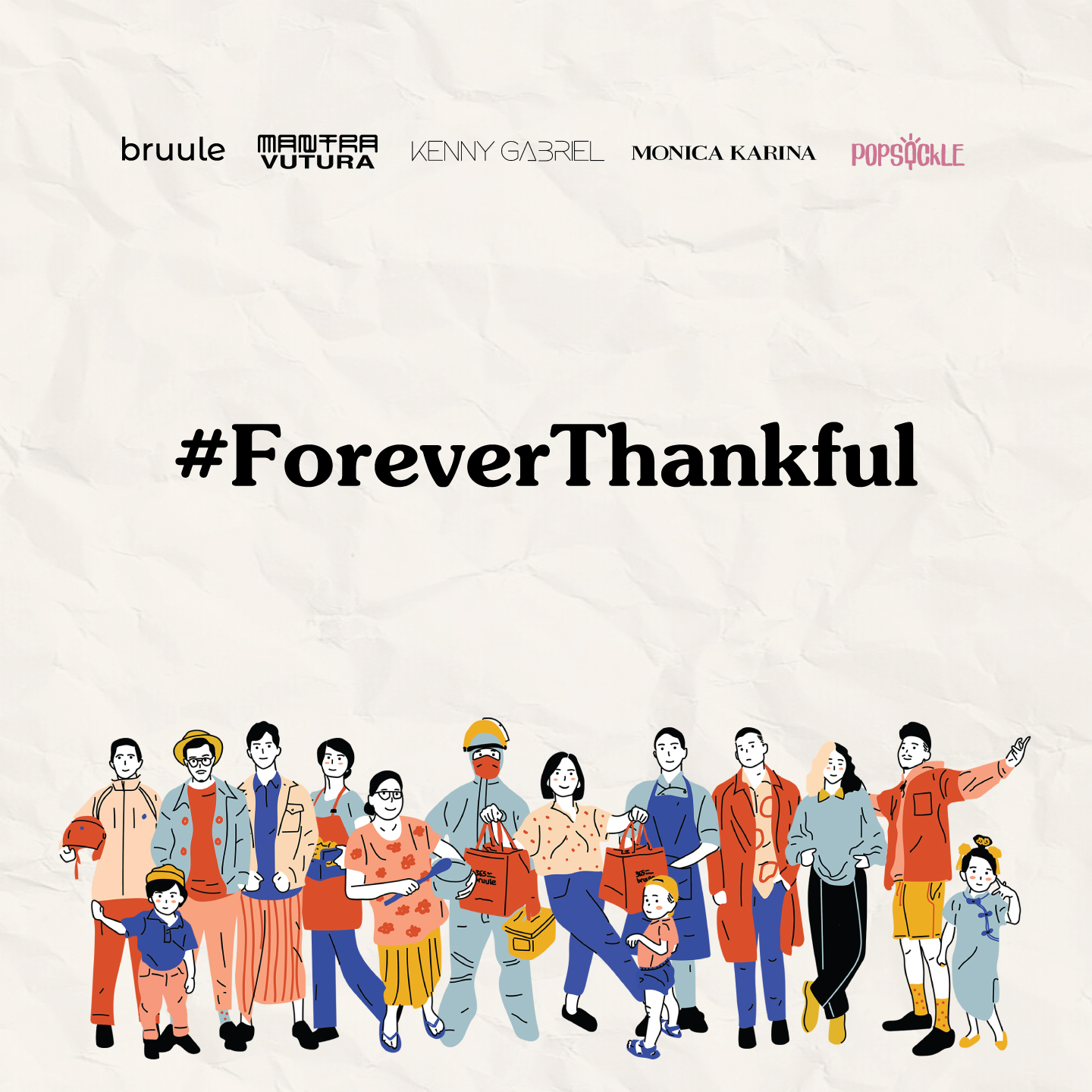 Mantra Vutura feat. Kenny Gabriel, Monica Karina, Popsickle, Bruule Luncurkan Single "#ForeverThankful"